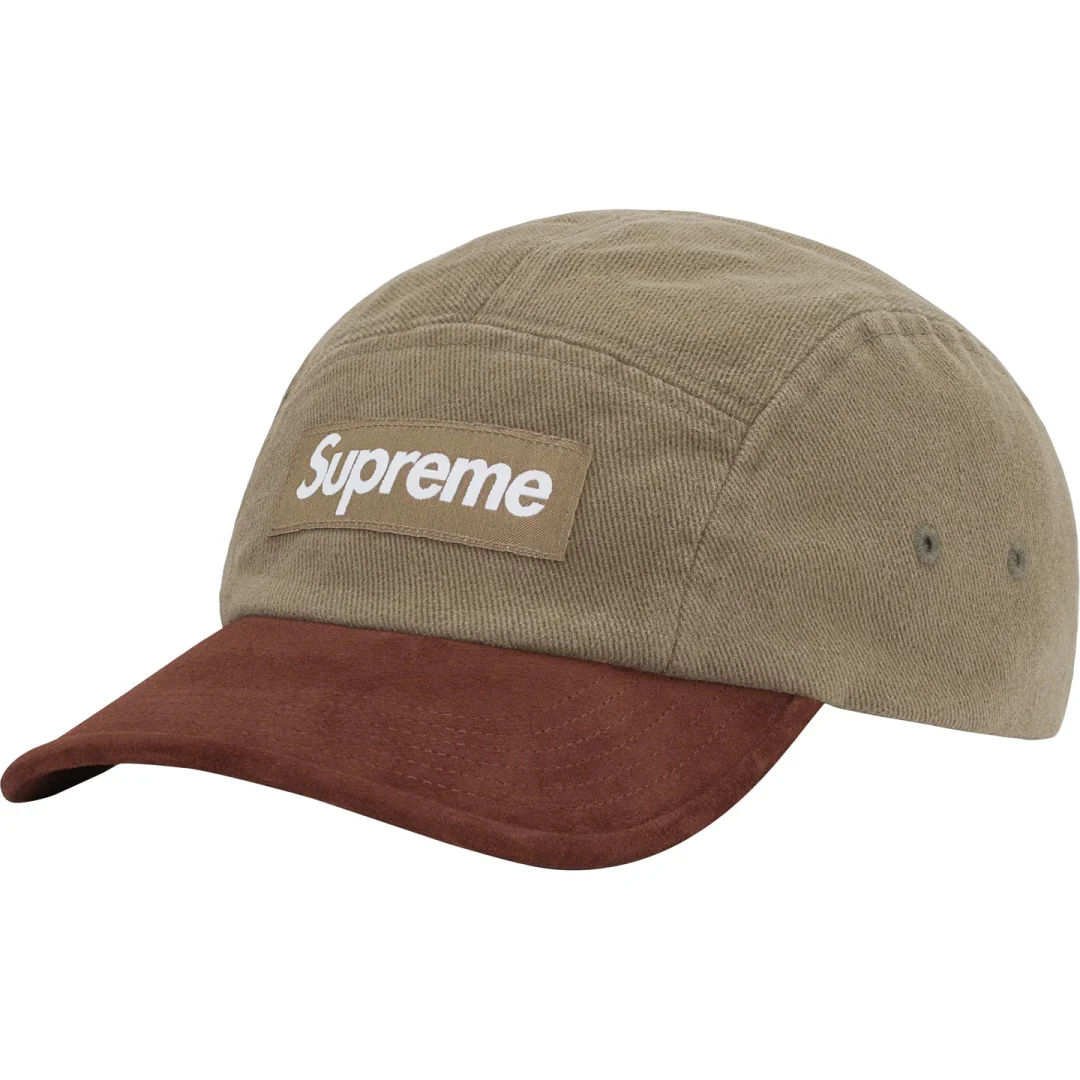 supreme-23ss-suede-visor-camp-cap
