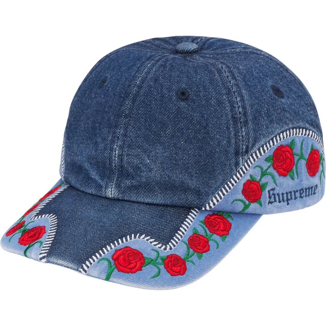 supreme-23ss-roses-6-panel