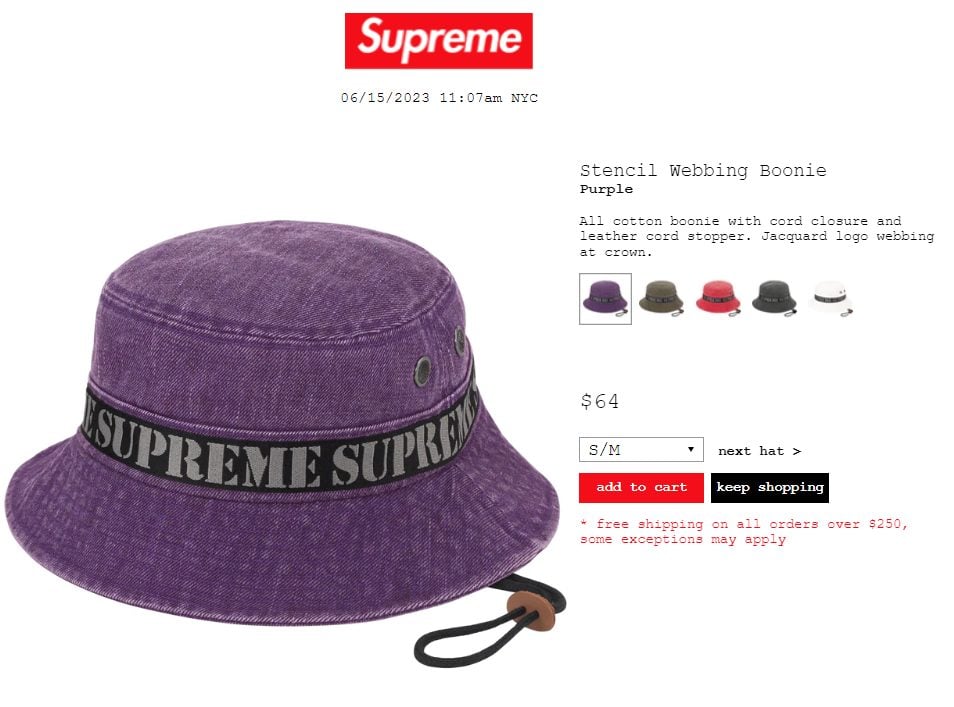 ☆安心の定価販売☆】【☆安心の定価販売☆】Supreme Stencil Webbing