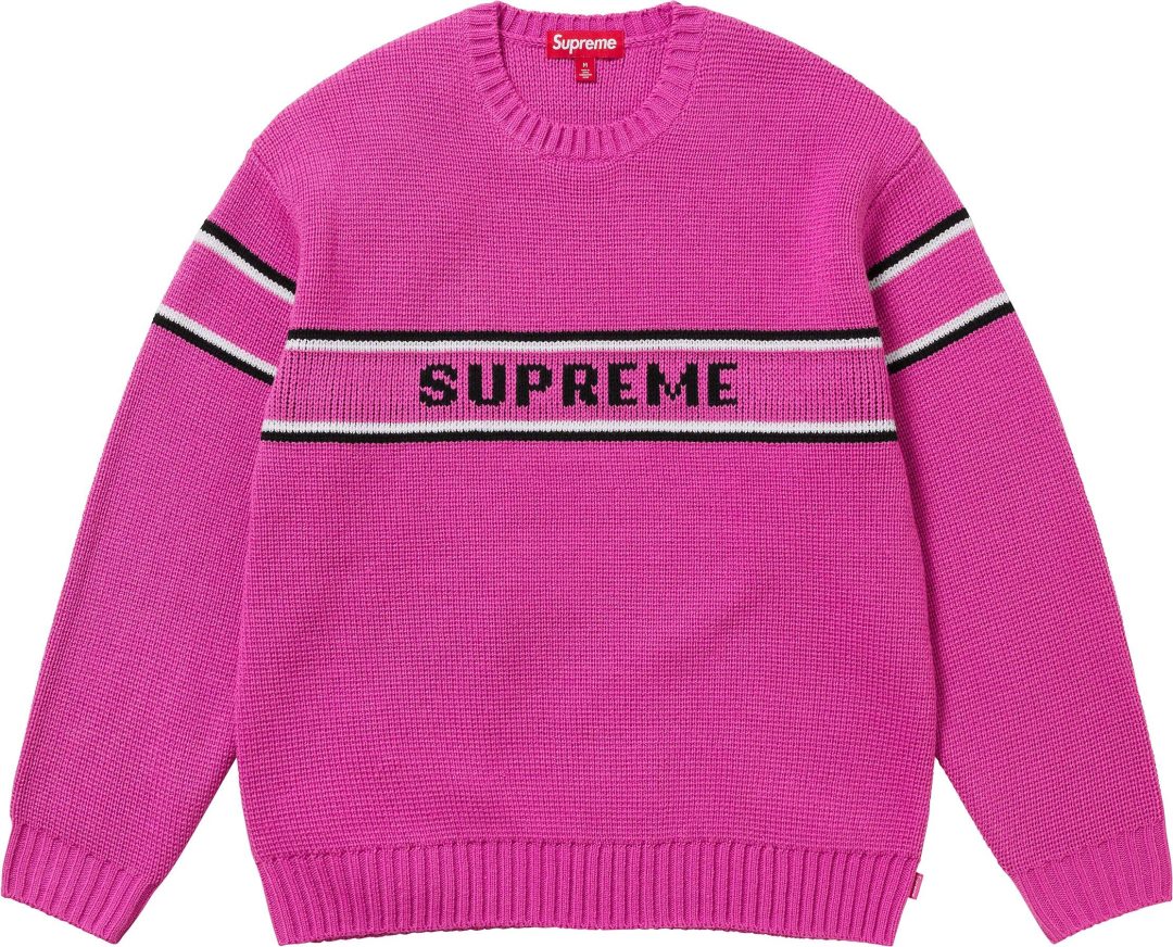 supreme-23fw-23aw-chest-stripe-sweater