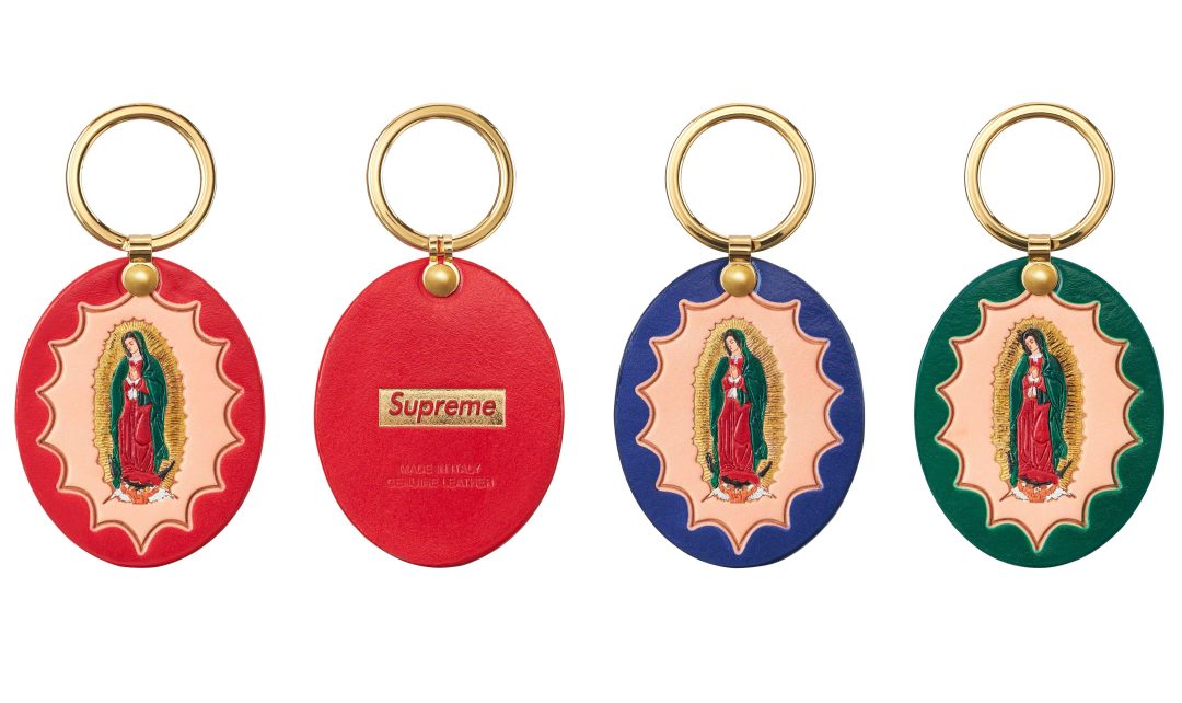 supreme-23fw-23aw-guadalupe-leather-keychain