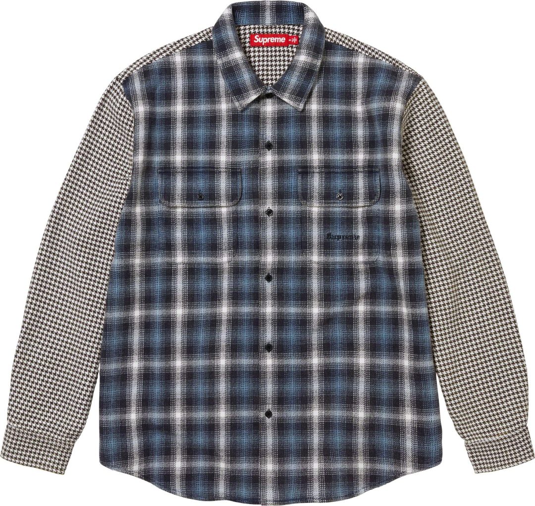 supreme-23fw-23aw-houndstooth-plaid-flannel-shirt
