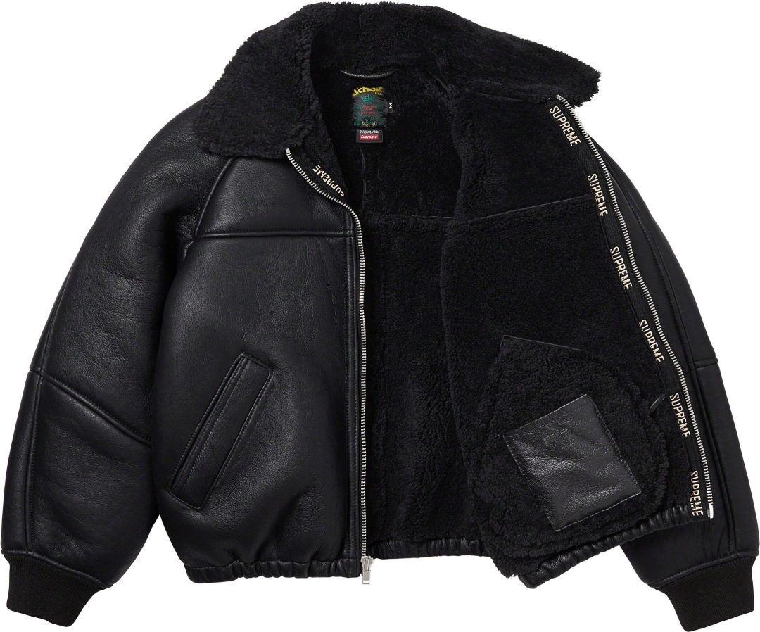 supreme-23fw-23aw-supreme-schott-shearling-bomber-jacket