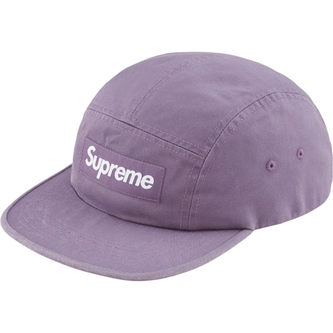 supreme-23fw-23aw-washed-chino-twill-camp-cap