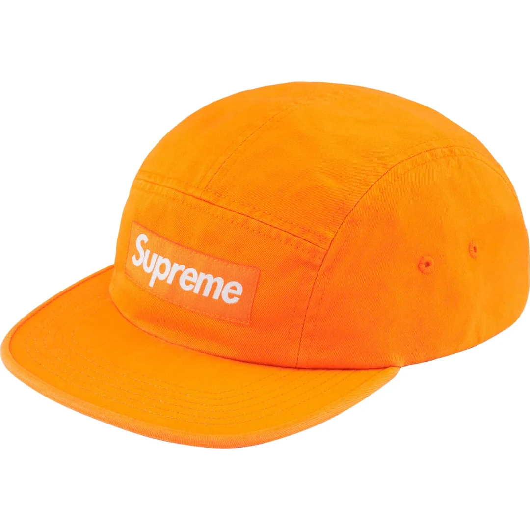 supreme-23fw-23aw-washed-chino-twill-camp-cap