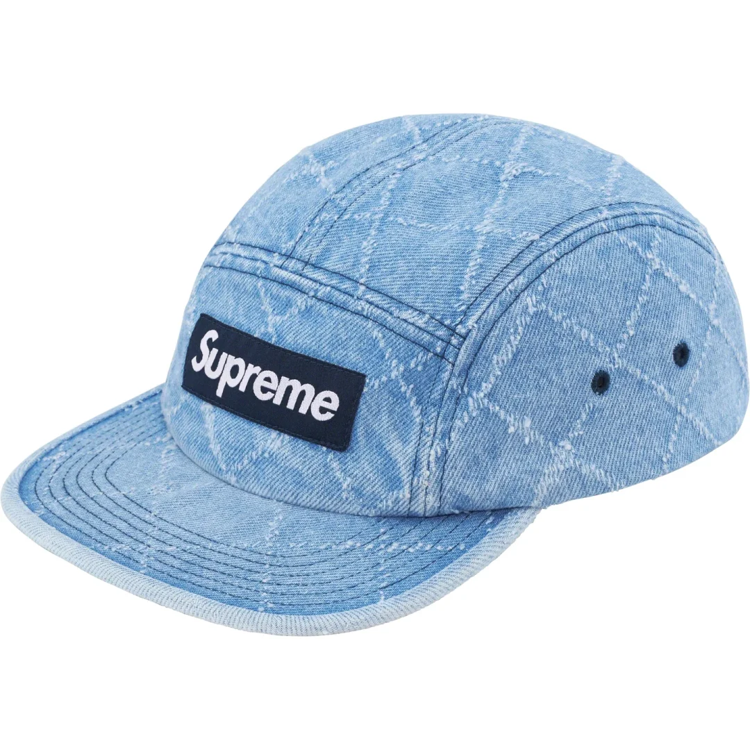 supreme-23fw-23aw-punched-denim-camp-cap