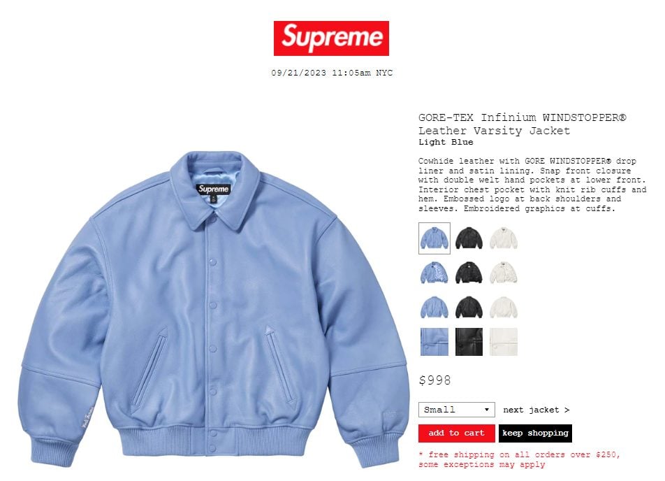 Supreme 公式通販サイトで9月23日 Week5に発売予定の23FW 23AW 新作