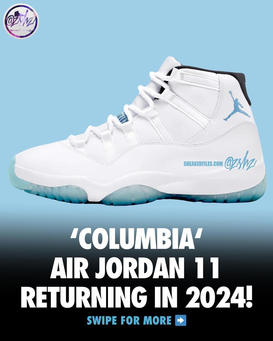 Air jordan xi on sale columbia