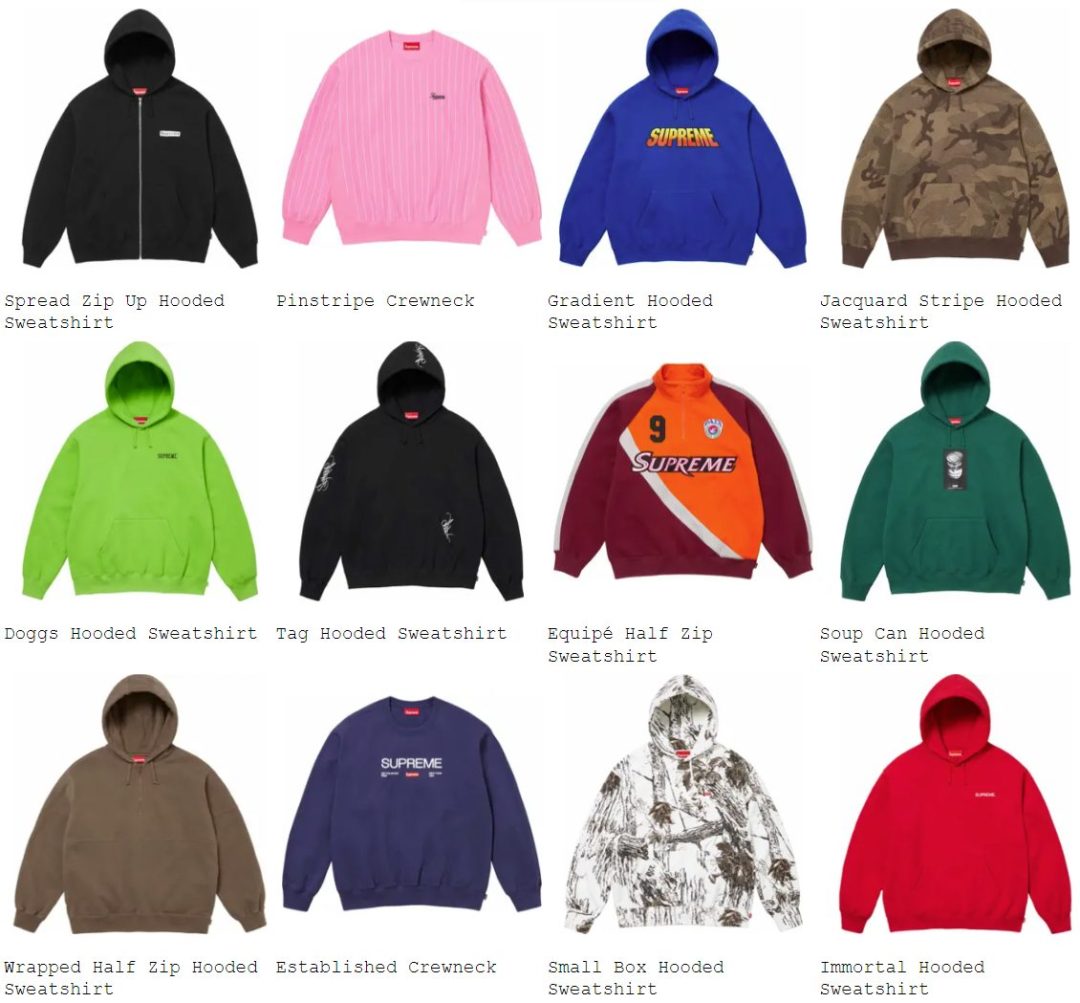 supreme-24ss-sweatshirts