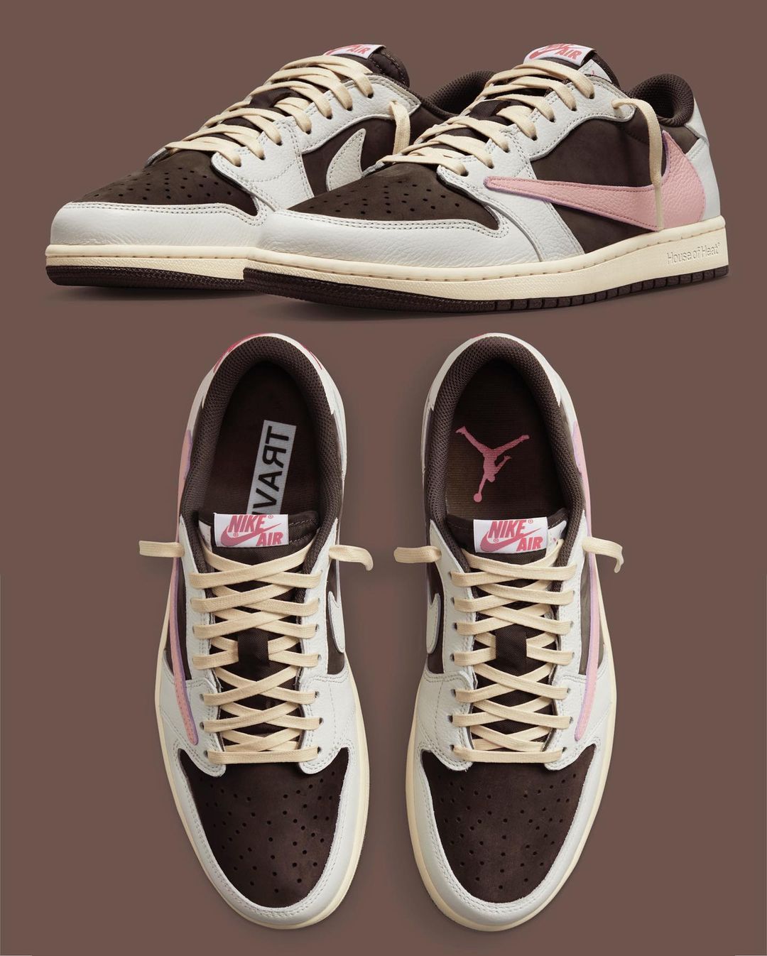 予約注文Travis Scott×NIKEWMNSAir jordan1low 24.0 靴