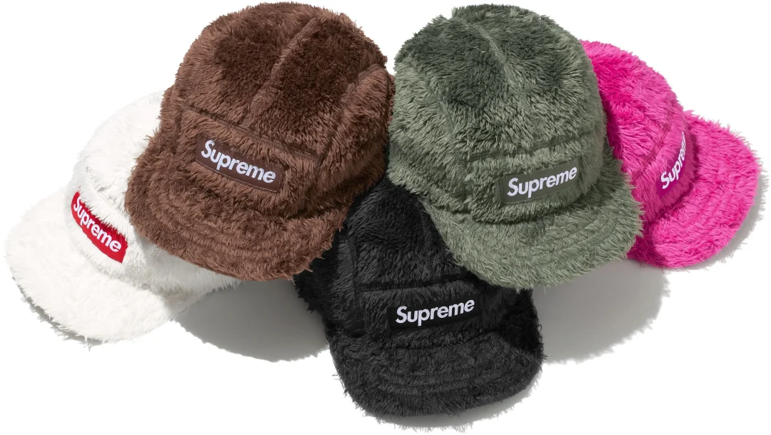 supreme-24fw-24aw-fuzzy-camp-cap