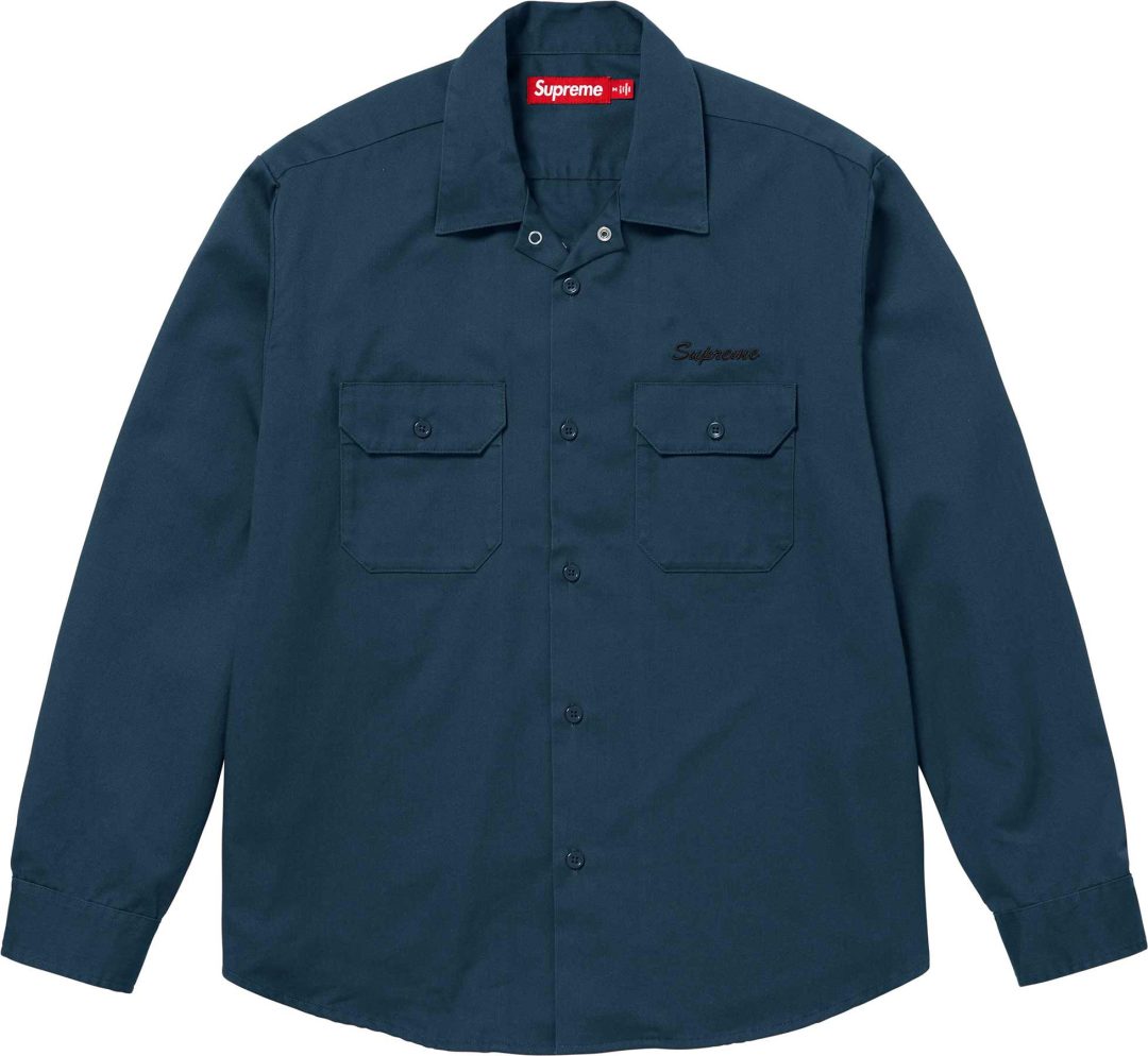 supreme-24fw-24aw-snow-white-work-shirt