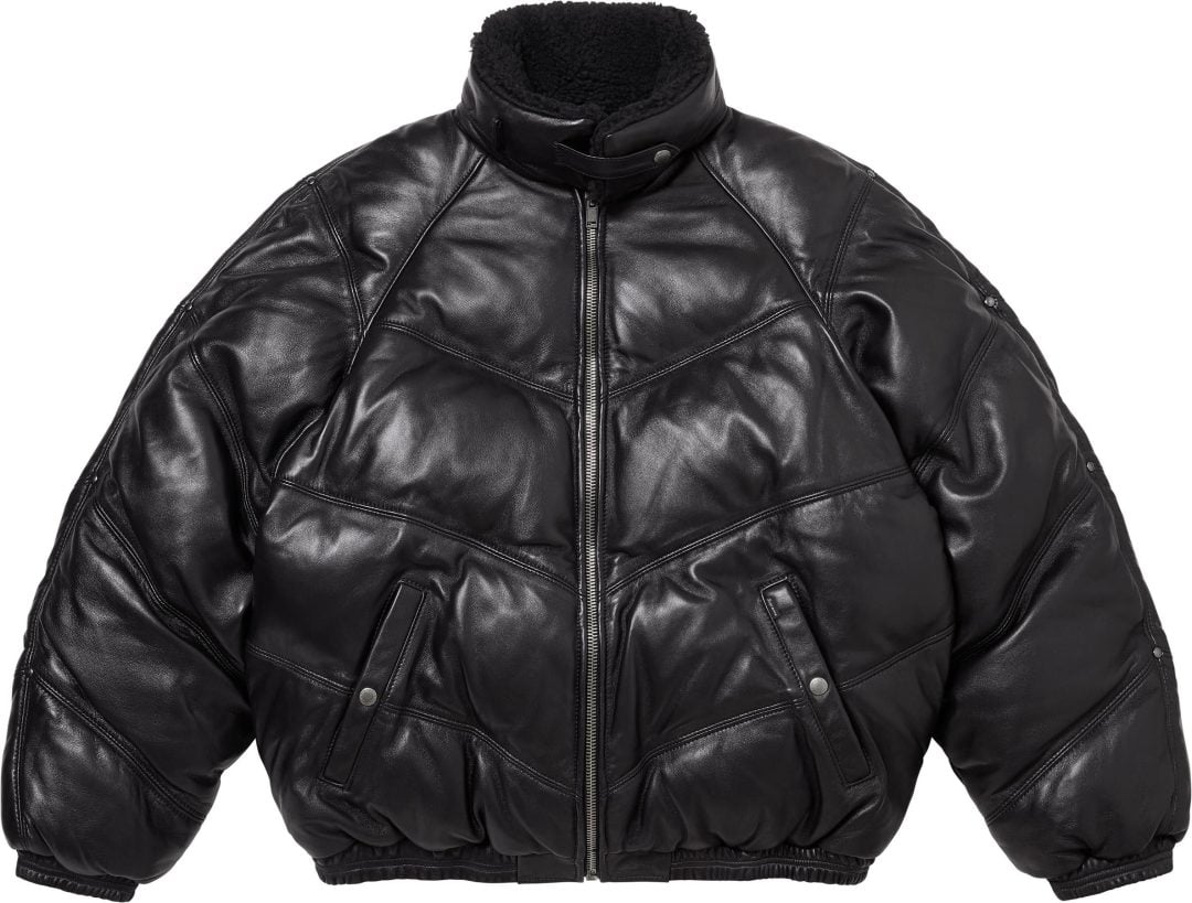 supreme-24fw-24aw-supreme-schott-chevron-leather-down-puffer-jacket