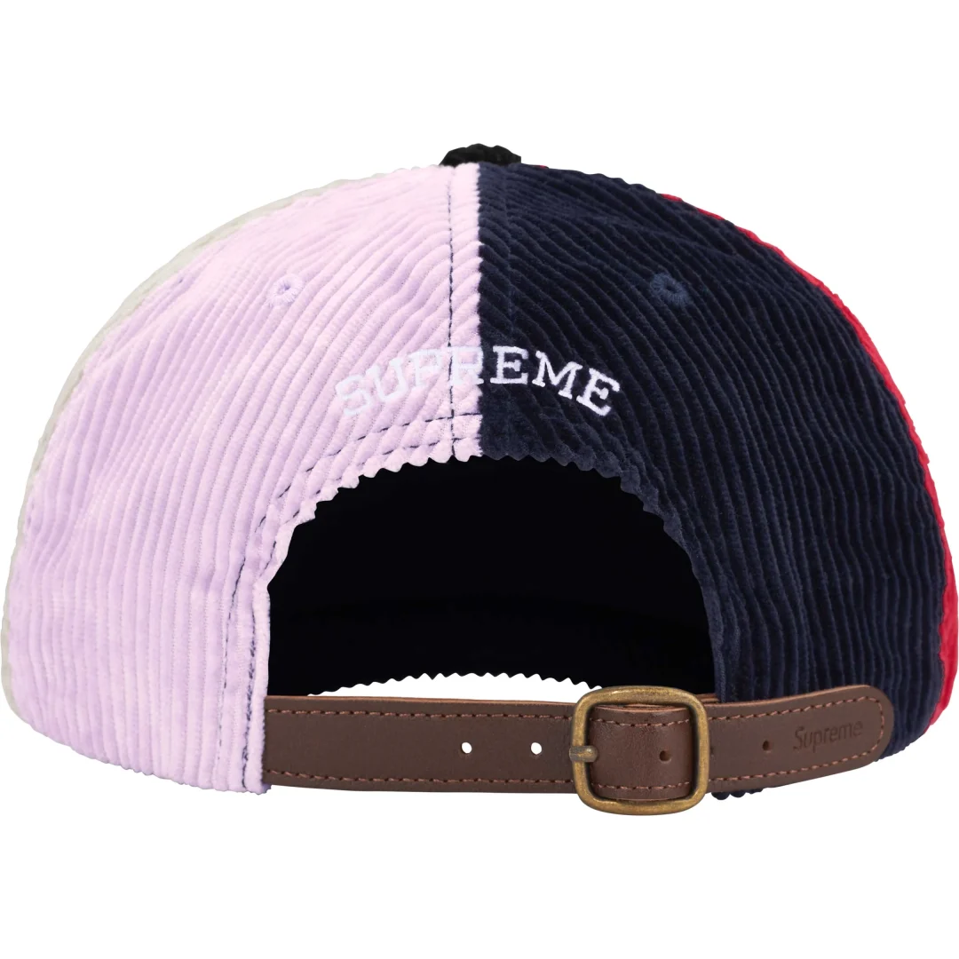 supreme-24fw-24aw-corduroy-s-logo-6-panel