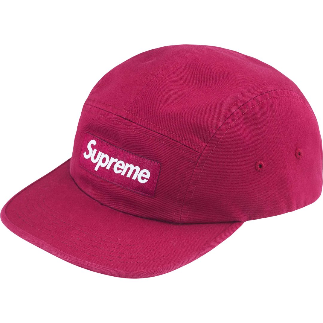 supreme-24fw-24aw-washed-chino-twill-camp-cap