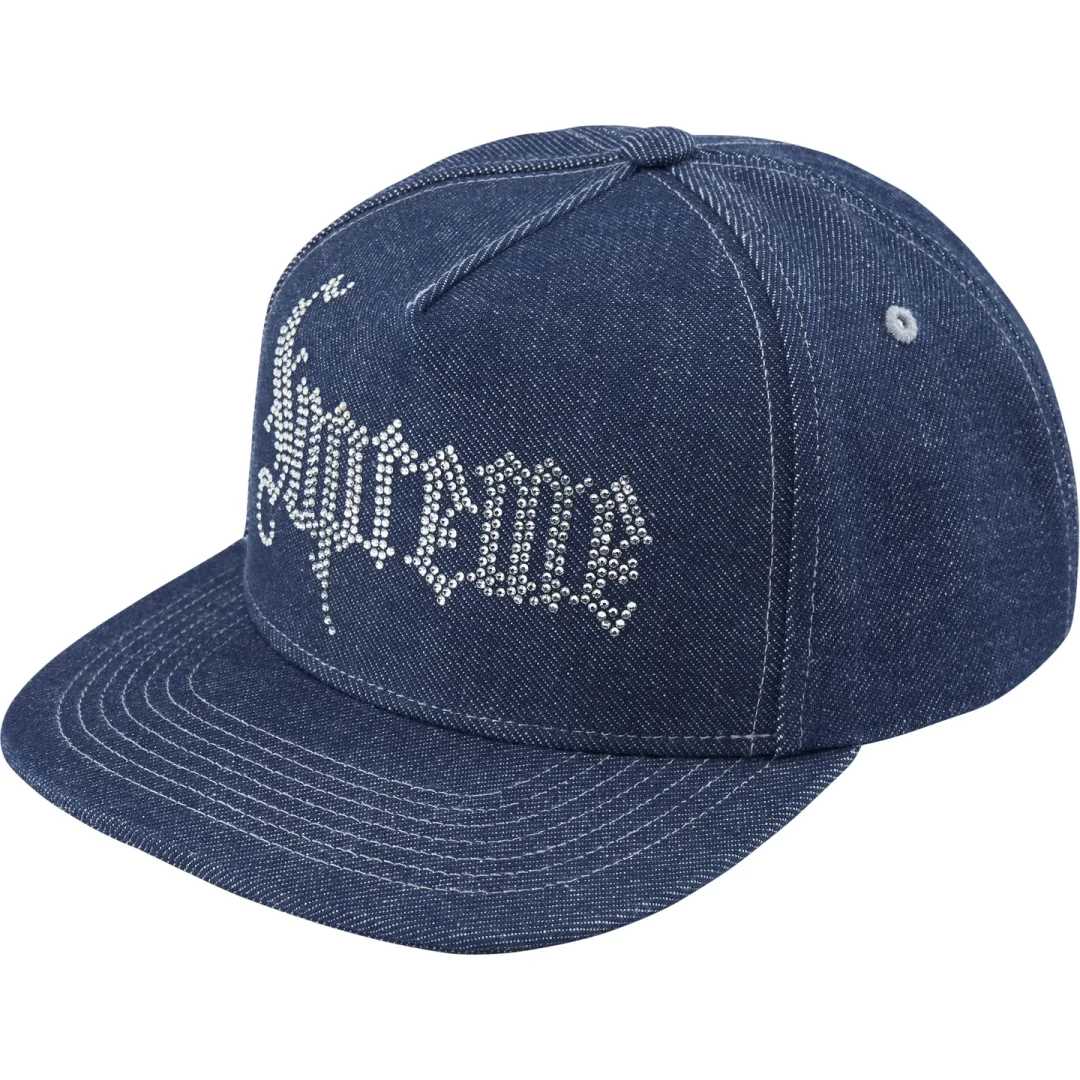supreme-24fw-24aw-rhinestone-5-panel