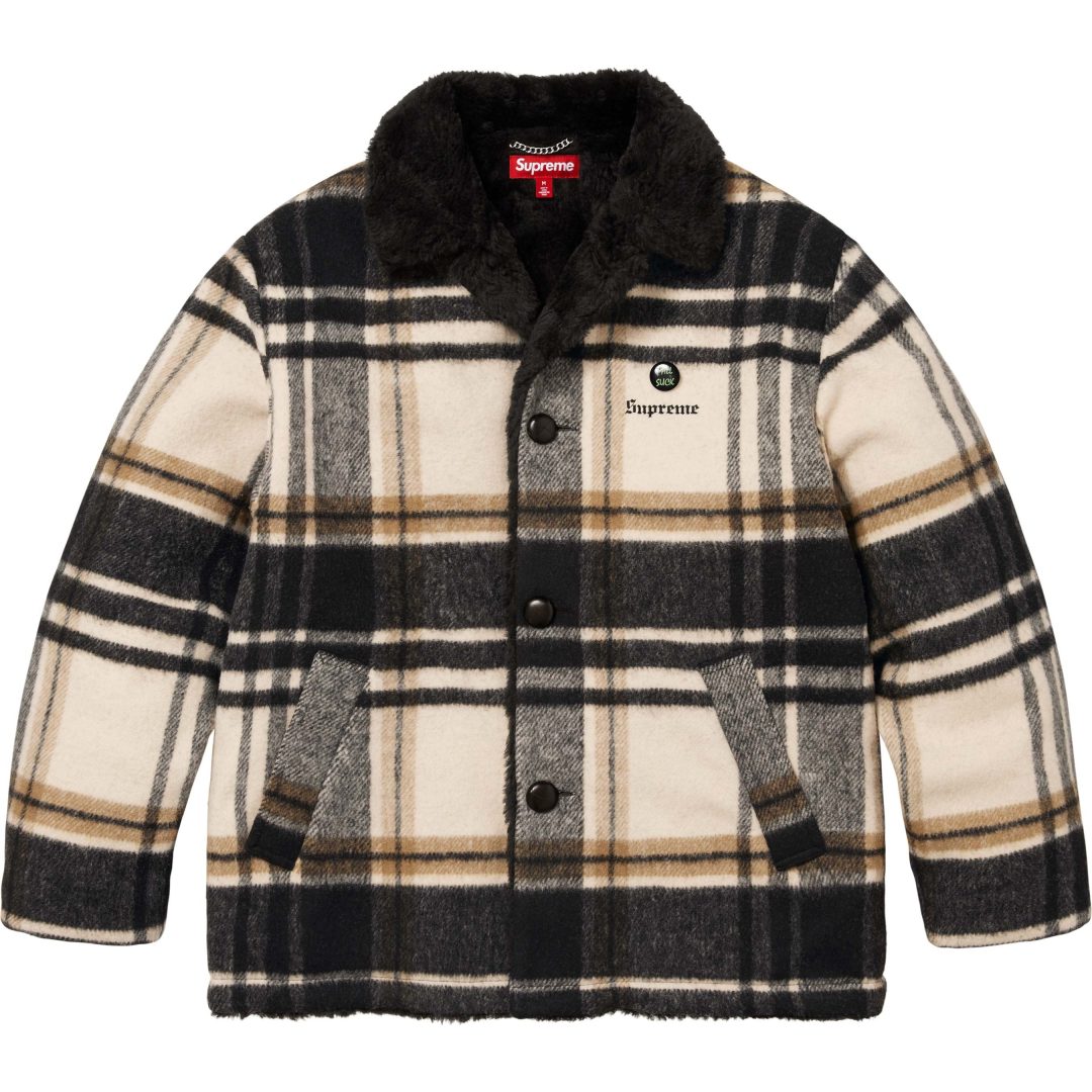 supreme Plaid Car Coat Cream カーコート S Supreme 公式通販サイトで11月22日 Week13に発売予定の25FW 25AW 新作
