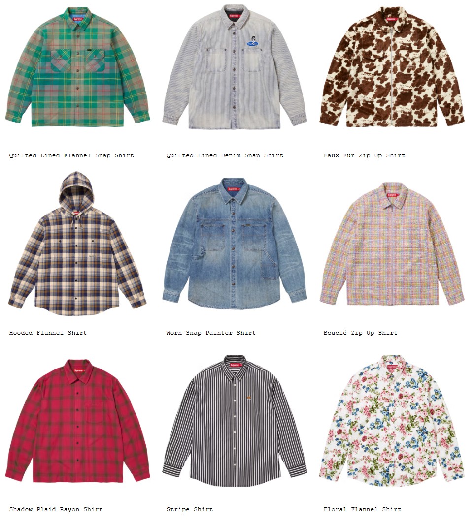 Supreme 26SSのシャツ一覧 | God Meets Fashion