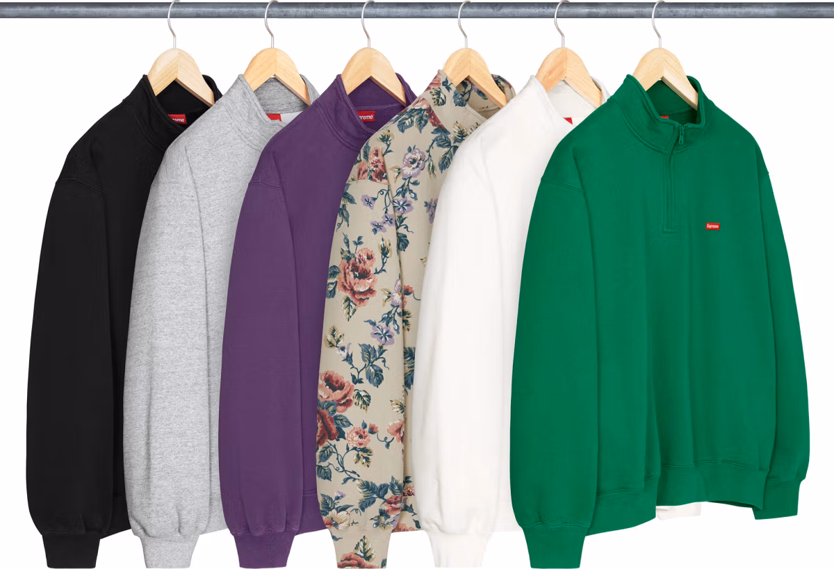 supreme-26ss-small-box-half-zip-pullover