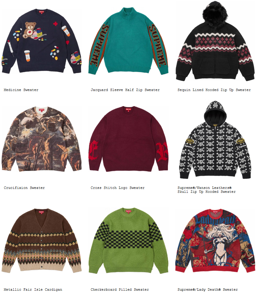 Supreme 26FW 26AWのトップス＆セーター一覧 | God Meets Fashion