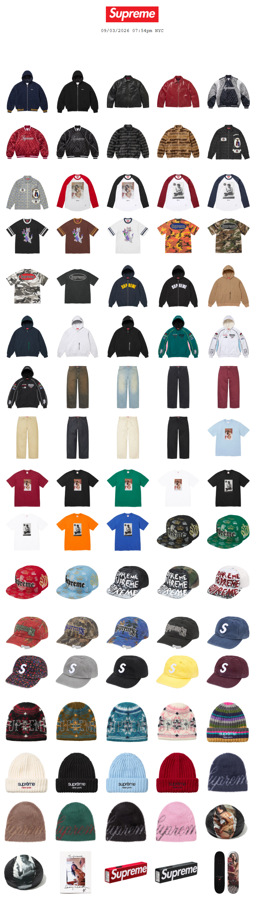 supreme3点セット Supreme 公式通販サイトで9月5日 Week3に発売予定の26FW 26AW 新作
